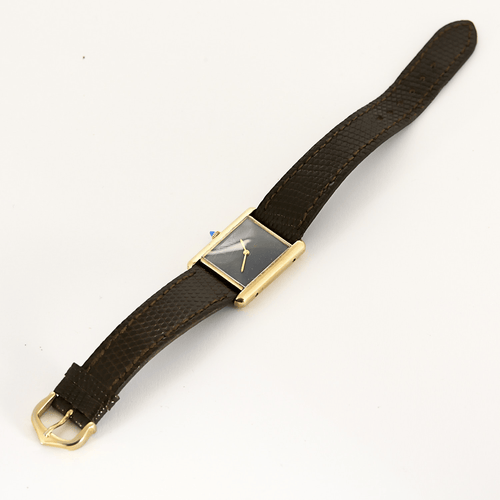 Montre Cartier - Tank Must - Montre en argent plaqué or 58 Facettes DV12721-16