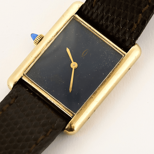 Montre Cartier - Tank Must - Montre en argent plaqué or 58 Facettes DV12721-16