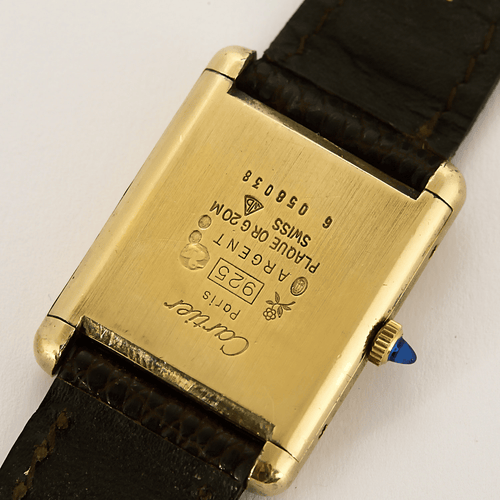 Montre Cartier - Tank Must - Montre en argent plaqué or 58 Facettes DV12721-16