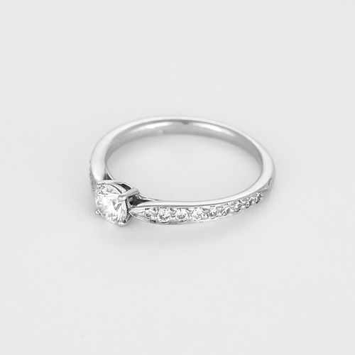 Bague 49 Tiffany & Co - Harmony - Bague en platine et diamants 58 Facettes DV23574-1