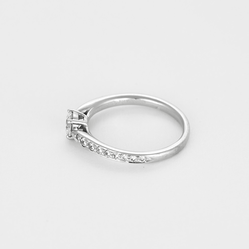 Bague 49 Tiffany & Co - Harmony - Bague en platine et diamants 58 Facettes DV23574-1