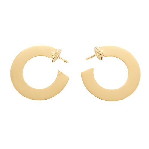 Boucles d'oreilles DINH VAN - Cible  - Paire de créoles en or jaune 58 Facettes DV23525-1