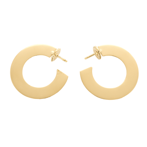 Boucles d'oreilles DINH VAN - Cible  - Paire de créoles en or jaune 58 Facettes DV23525-1