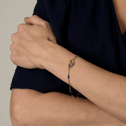 Bracelet DINH VAN - Menottes R10 - Bracelet en or deux tons 58 Facettes DV23525-2