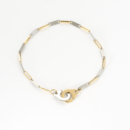 Bracelet DINH VAN - Menottes R10 - Bracelet en or deux tons 58 Facettes DV23525-2
