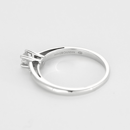 Bague 54 Mauboussin "Tu es le sel de ma vie n°2 - Bague en or gris et diamants 58 Facettes DV9296-5