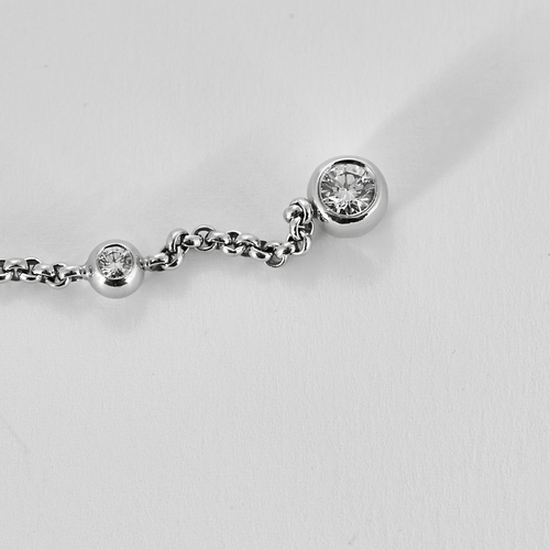 Boucles d'oreilles CHOPARD - Pendants d'oreilles en or gris et diamants 58 Facettes DV0822-2