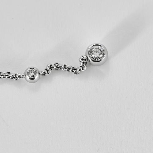 Boucles d'oreilles CHOPARD - Pendants d'oreilles en or gris et diamants 58 Facettes DV0822-2