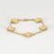 Bracelet Van Cleef & Arpels - Bracelet Vintage Alhambra 5 motifs en or jaune 58 Facettes DV4391-2