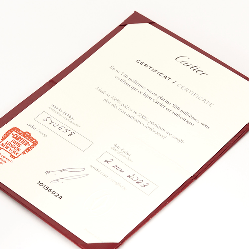 Boucles d'oreilles CARTIER - Love - Mono boucle d'oreille en or blanc 58 Facettes DV0581-35