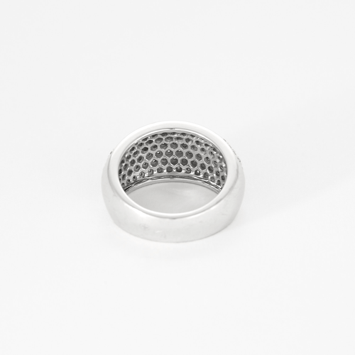 Bague 48 MAUBOUSSIN - C'est toi la star - Bague boule en or gris et pavage petits diamants. 58 Facettes DV21248-2-48-2