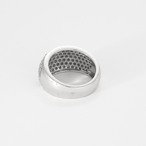 Bague 48 MAUBOUSSIN - C'est toi la star - Bague boule en or gris et pavage petits diamants. 58 Facettes DV21248-2-48-2
