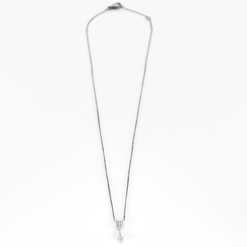 Collier STONE PARIS - Collier en or gris et or noirçi 58 Facettes DV23475-1