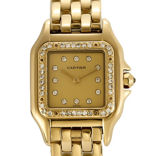 Montre Cartier Montre Panthere en or jaune et diamants 58 Facettes DV23181-1