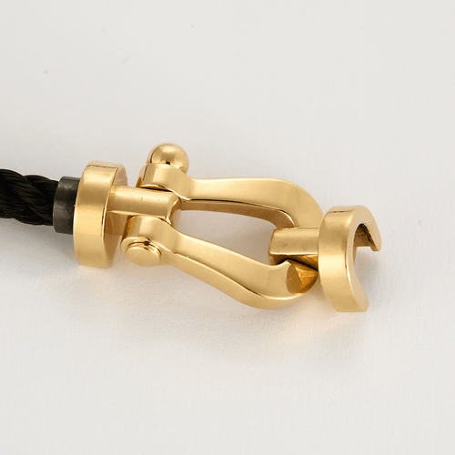 Bracelet FRED - Force 10 - Grand modèle - Bracelet en or rose et nylon noir 58 Facettes DV24433-1