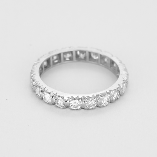 53 Alliance américaine en or gris et diamants 58 Facettes DV24426-2-53-2