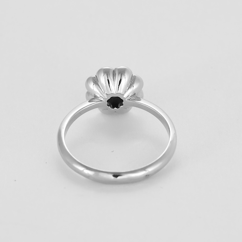 55 Bague marguerite en or gris et diamants 58 Facettes DV24426-1-DV0882-1