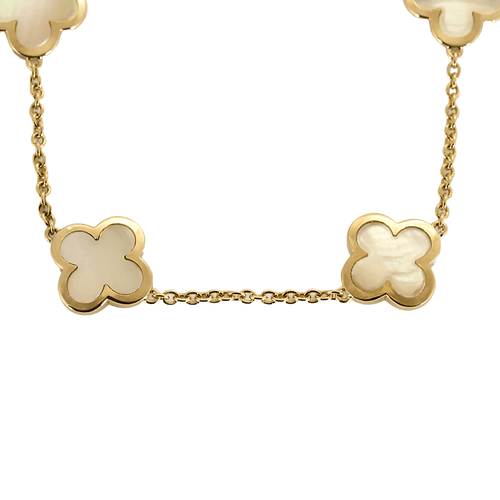 Collier Van Cleef & Arpels - Pure Alhambra - Collier en or jaune et nacre 58 Facettes DV23872-1