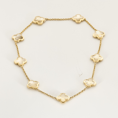 Collier Van Cleef & Arpels - Pure Alhambra - Collier en or jaune et nacre 58 Facettes DV23872-1