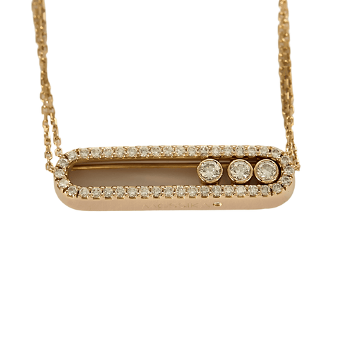 Collier MESSIKA - Move pavé - Collier en or rose 58 Facettes DV23195-3