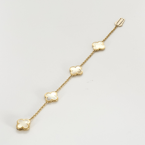 Bracelet Van Cleef & Arpels - Pure Alhambra - Bracelet en or jaune et nacre 58 Facettes DV23872-3