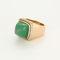 Bague 55 FRED - Pain de sucre - Bague en or jaune et diamants, cabochon de chrysoprase interchangeable 58 Facettes DV21289-3-DV0882-1
