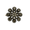 Broche Broche en or rose et argent et diamants taillés en rose 58 Facettes DV23466-3
