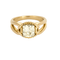 Bague 57 Bague solitaire en or jaune et diamant 58 Facettes DV23466-1