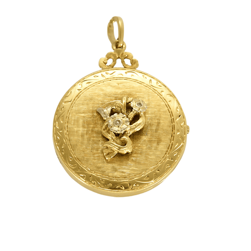 Pendentif Pendentif Porte souvenir ouvrant en or jaune 58 Facettes DV0021-13