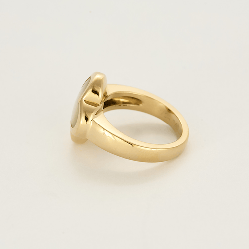 Bague 52 Van Cleef & Arpels - Pure Alhambre - Bague en or jaune et nacre blanche 58 Facettes DV23872-2