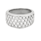 Bague 53 Bague bandeau en or gris et pavage diamants 58 Facettes DV24448-6-53-2