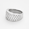 Bague 53 Bague bandeau en or gris et pavage diamants 58 Facettes DV24448-6-53-2