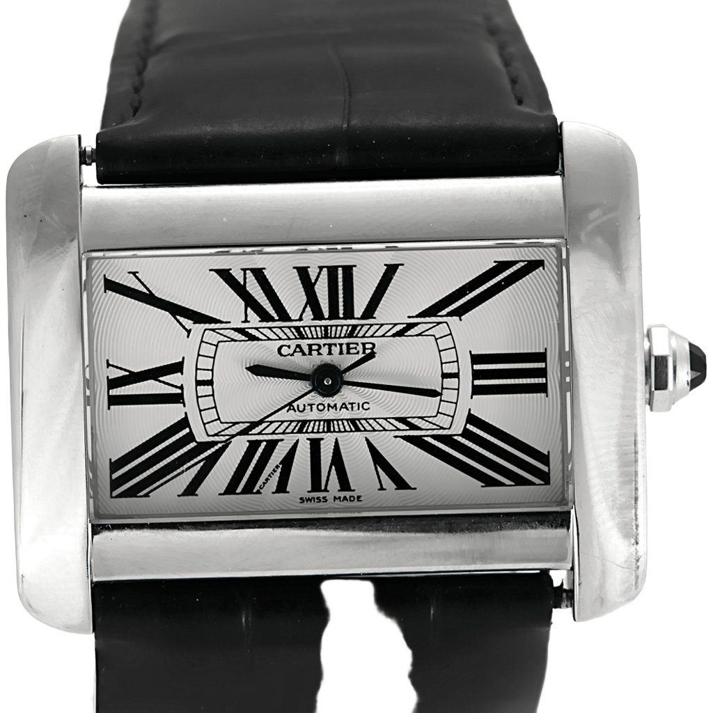     CARTIER - Tank Divan - Montre en acier  