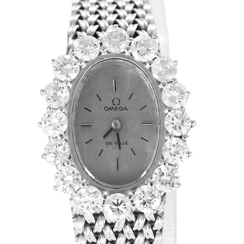 Montre OMEGA - Montre de dame en or blanc et diamants 58 Facettes DV22972-18