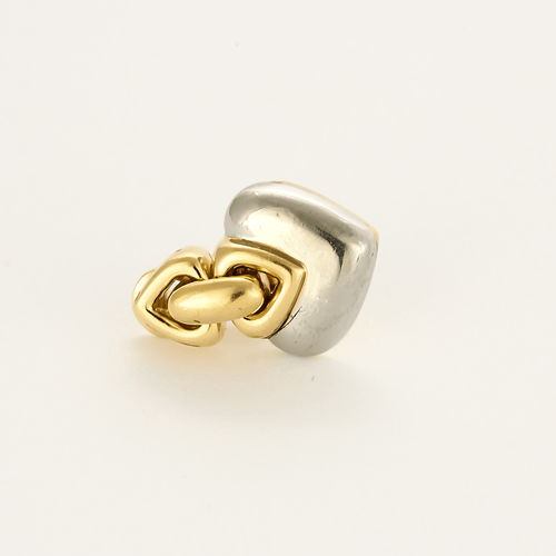 BULGARI - Doppio Cuore - Boucles d'oreilles en deux ors 58 Facettes DV23195- 2