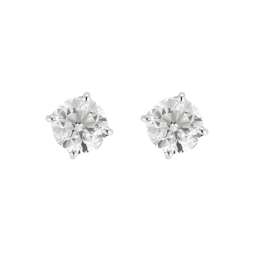 Boucles d'oreilles Cartier - Puces d'oreilles 1895 - or gris et diamants. 58 Facettes DV23634-5