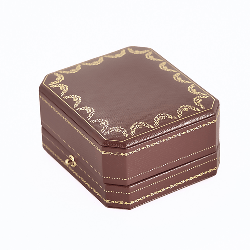 Boucles d'oreilles Cartier - Puces d'oreilles 1895 - or gris et diamants. 58 Facettes DV23634-5