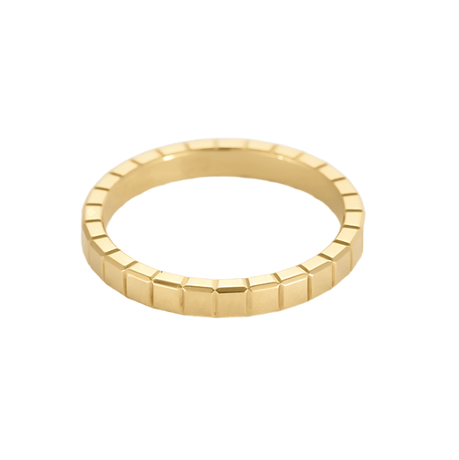 Bague 52 CHOPARD - Ice Cube - Alliance en or jaune 58 Facettes DV20103-5