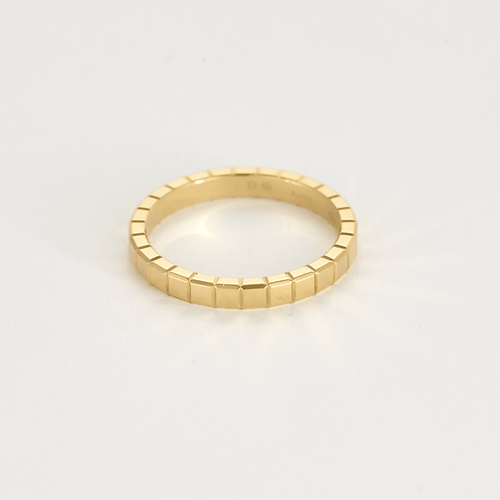 Bague 52 CHOPARD - Ice Cube - Alliance en or jaune 58 Facettes DV20103-5