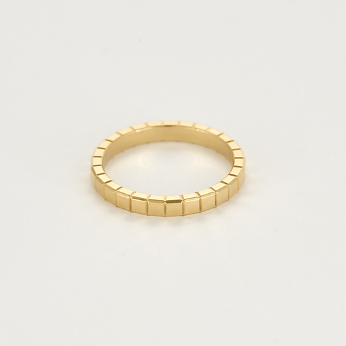 Bague 52 CHOPARD - Ice Cube - Alliance en or jaune 58 Facettes DV20103-5