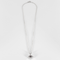 Collier Chaine et pendentif en or gris, saphirs rose et diamants 58 Facettes DV24528-1
