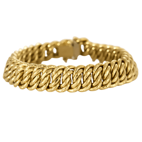 Bracelet Bracelet à maille gourmette en or jaune 58 Facettes DV22637-2