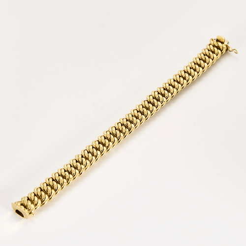 Bracelet Bracelet à maille gourmette en or jaune 58 Facettes DV22637-2