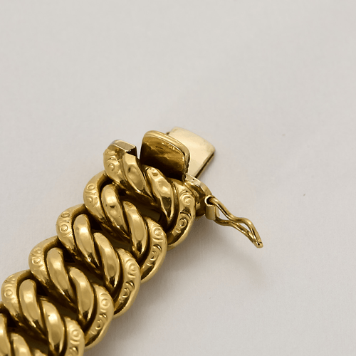 Bracelet Bracelet à maille gourmette en or jaune 58 Facettes DV22637-2