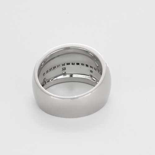 Bague 54 MAUBOUSSIN - La vertu - Bague en or gris, nacre blanche et diamants 58 Facettes DV23962-7