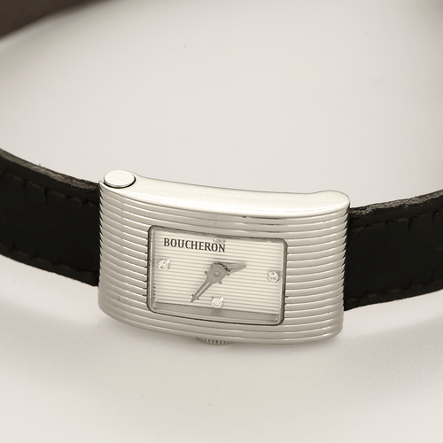 Montre BOUCHERON - Reflet - Montre en acier et diamants 58 Facettes DV23126-1