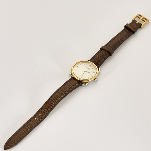 Montre HERMES - Arceau - Montre en acier et plaqué or 58 Facettes DV23242-1