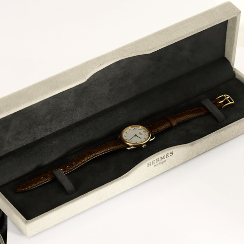 Montre HERMES - Arceau - Montre en acier et plaqué or 58 Facettes DV23242-1