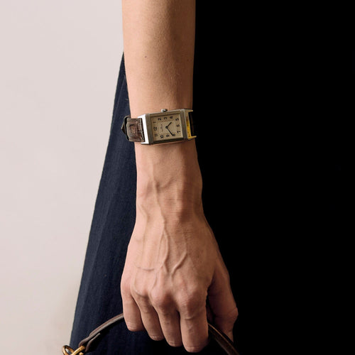 Montre JAEGER LECOULTRE - Reverso - Ultra slim - Montre en acier 58 Facettes DV22972-19