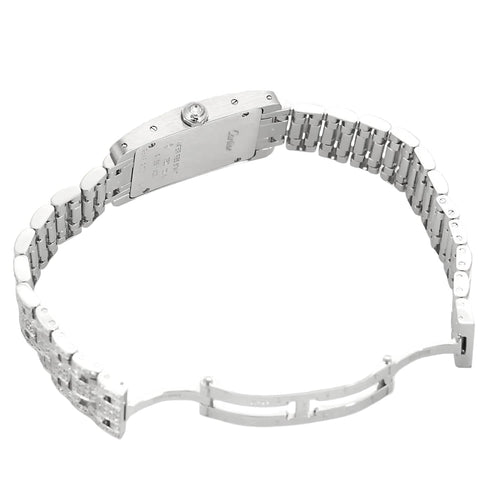 Montre Cartier - Tank Américaine - Montre en or blanc et diamants 58 Facettes DV25042-1